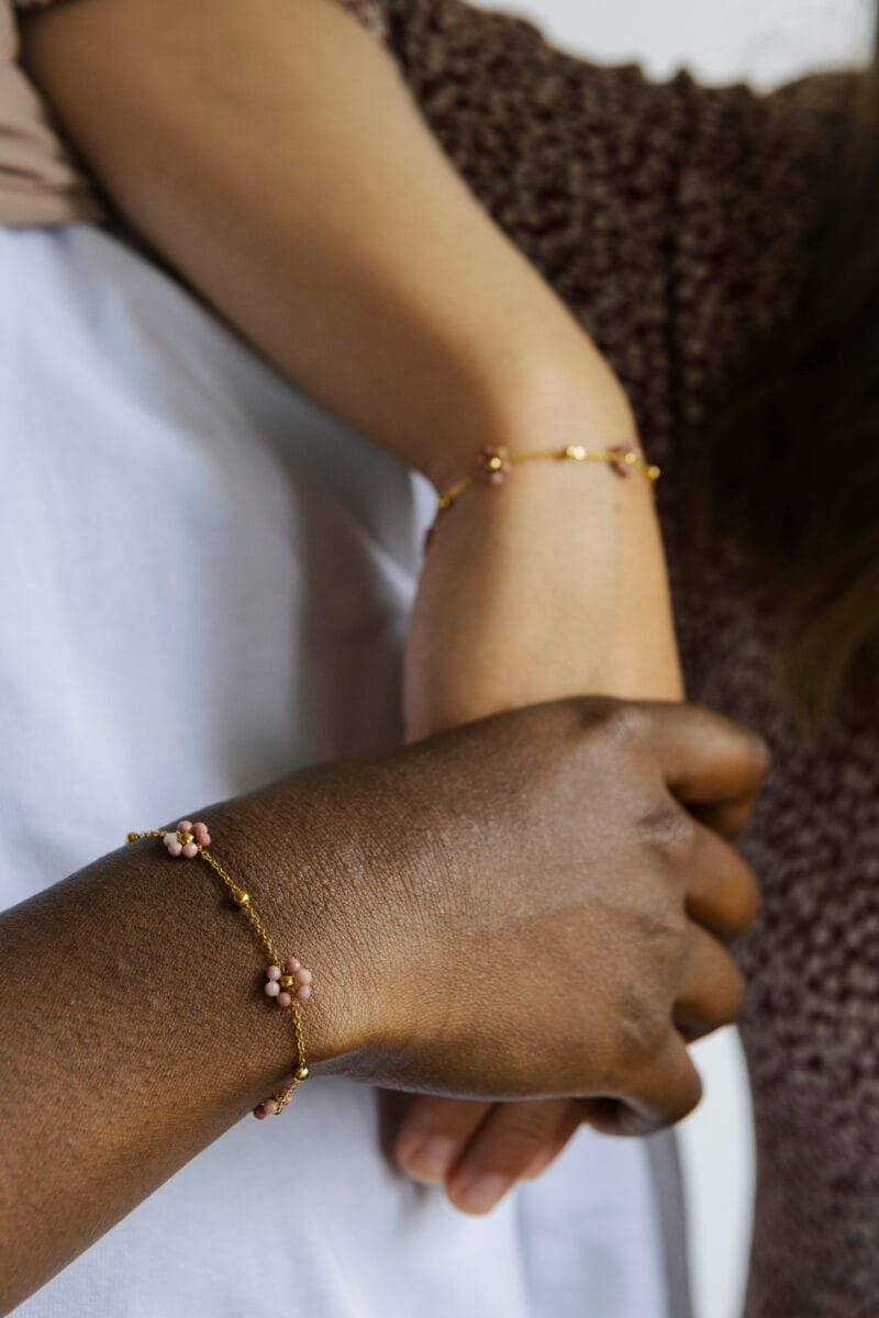 Bijoux de marque française au Havre, création artisanale, bracelet Pensée